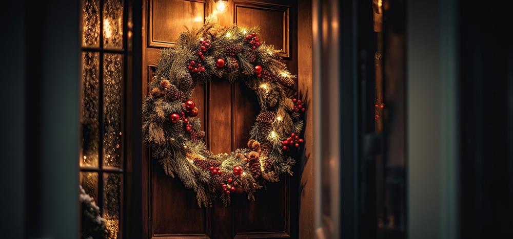 Come addobbare le porte interne per Natale