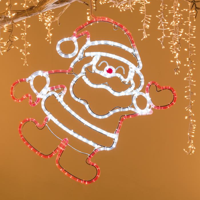 Babbo Natale luminoso da esterno prolungabile 2D