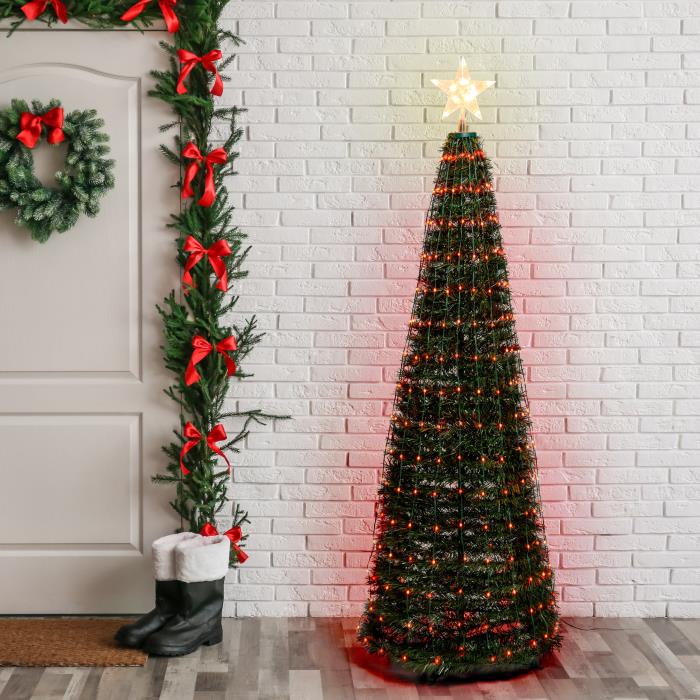 Albero di Natale a cono luminoso 304 MaxiLed - RGB