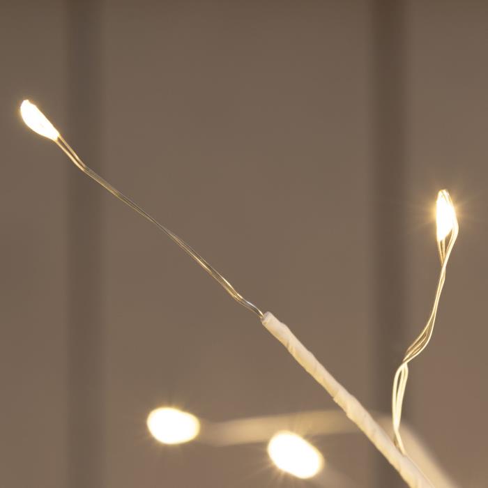 Ramo luminoso a sfera bianco 240 Led con flash - Bianco Caldo