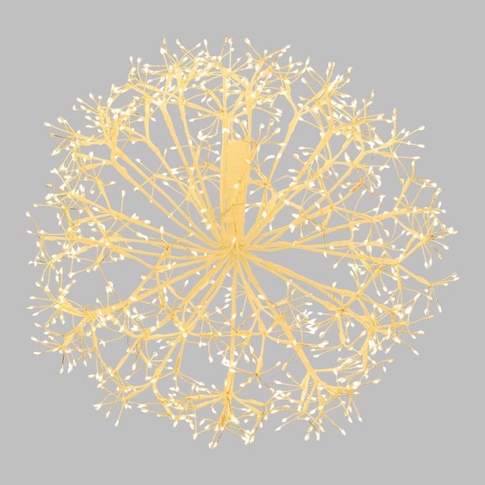 Ramo luminoso a sfera bianco 912 Led con flash - Bianco Caldo