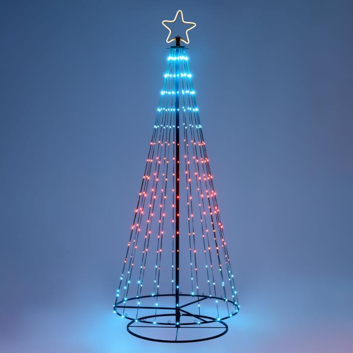 Albero di Natale stilizzato luminoso 550 MaxiLed - RGB