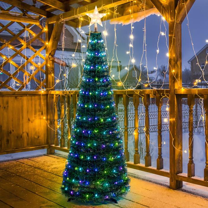 Albero di Natale a cono stilizzato luminoso 234 MaxiLed - RGB