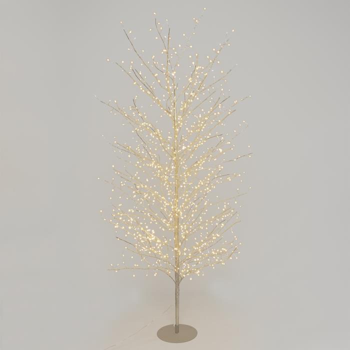 Albero champagne luminoso da esterno 1120 Led con flash - Tiglio
