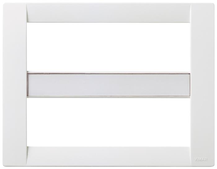Confezione di placche 12 moduli classica tecnopolimero Idea - bianco brillante