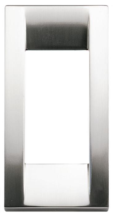 Confezione di placche 1 modulo classica in metallo per pannelli Idea - nichel