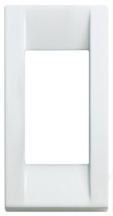 Confezione di placche 1 modulo classica tecnopolimero per pannelli Idea - bianco