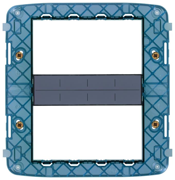 Supporto porta frutti per scatola rettangolare 8 moduli ( 4 + 4 ) - Arké