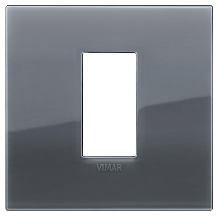 Confezione di placche 1 modulo classica Reflex Arké - grigio fumè