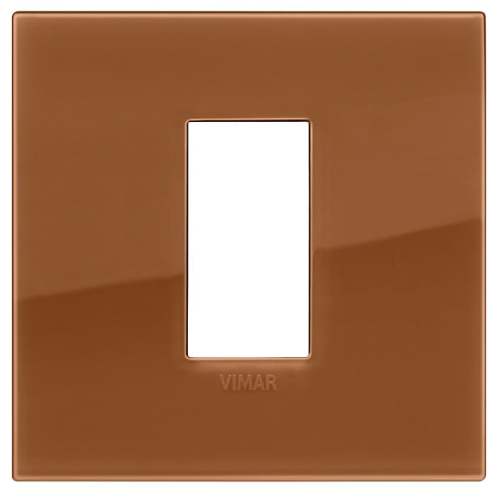 Confezione di placche 1 modulo classica Reflex Arké - caramello