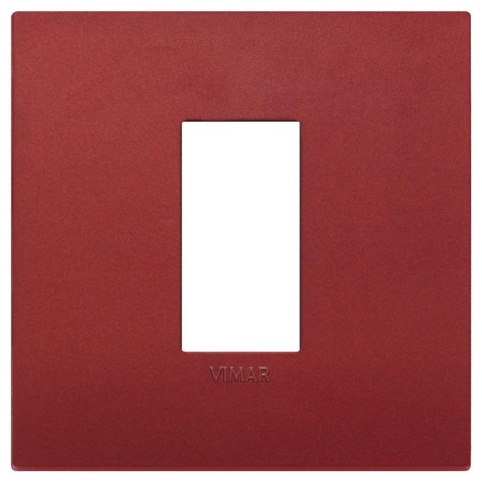 Confezione di placche 1 modulo classica in tecnopolimero Arké - rosso