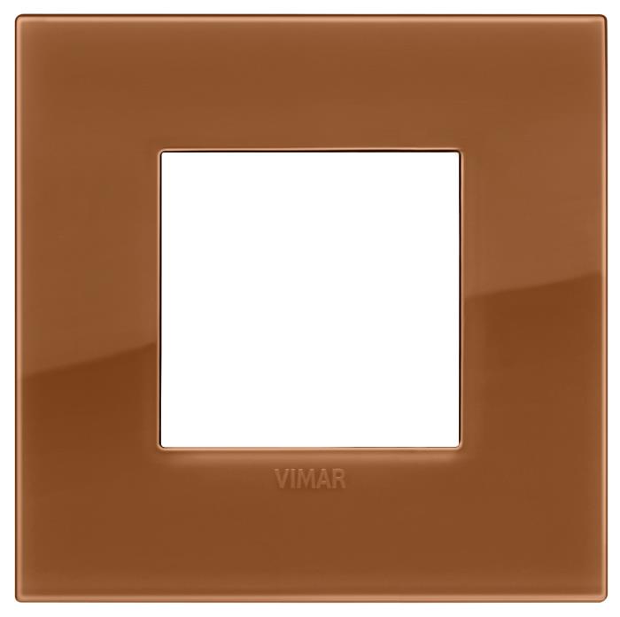 Confezione di placche 2 moduli classica Reflex Arké - caramello