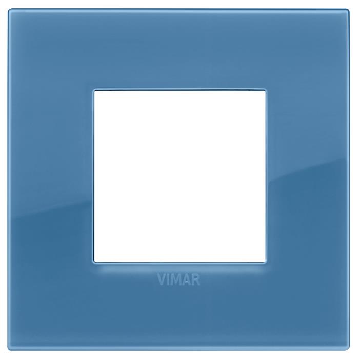 Confezione di placche 2 moduli classica Reflex Arké - blu