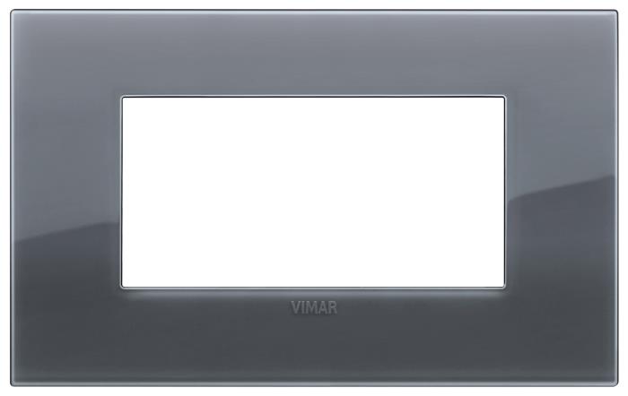 Confezione di placche 4 moduli classica Reflex Arké - grigio fumè