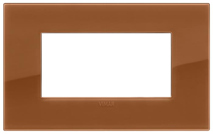 Confezione di placche 4 moduli classica Reflex Arké - caramello