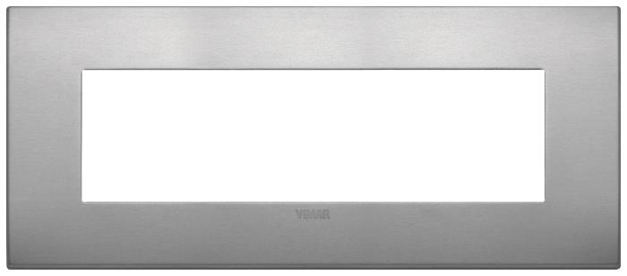 Placca 7 moduli classica in alluminio Arké - lava