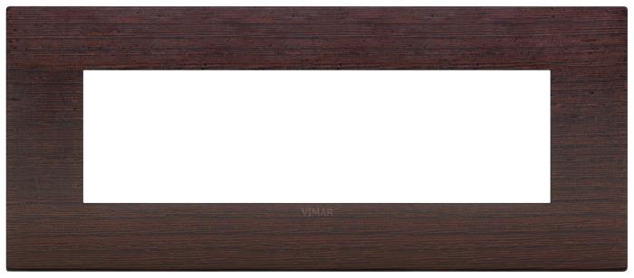 Confezione di placche 7 moduli classica in legno Arké - wengé