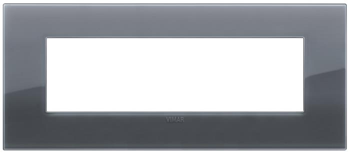 Confezione di placche 7 moduli classica Reflex Arké - grigio fumè