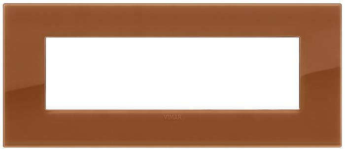 Confezione di placche 7 moduli classica Reflex Arké - caramello