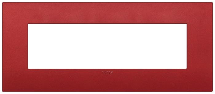 Confezione di placche 7 moduli classica in tecnopolimero Arké - rosso