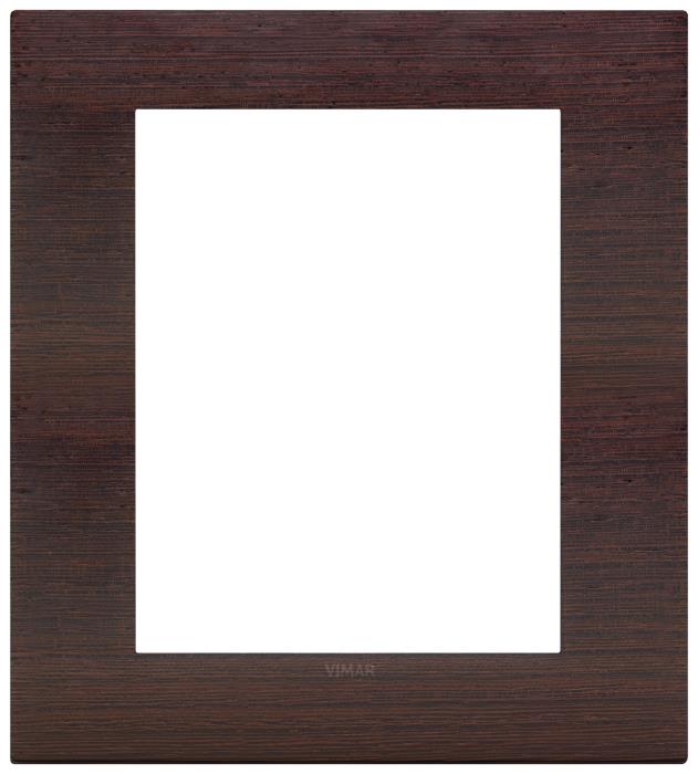 Placca 8 moduli ( 4 + 4 ) classica in legno Arké - wengé