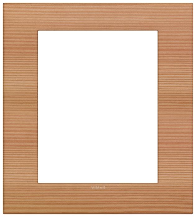 Placca 8 moduli ( 4 + 4 ) classica in legno Arké - larice