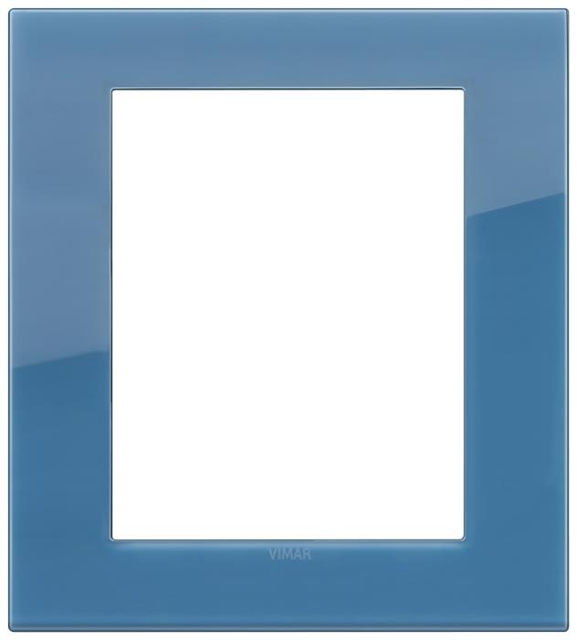 Placca 8 moduli ( 4 + 4 ) classica Reflex Arké - blu