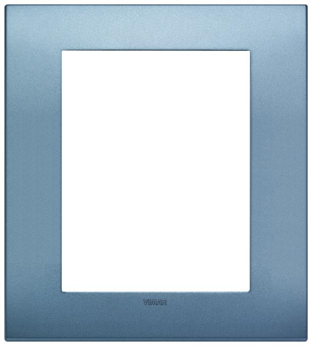 Placca 8 moduli ( 4 + 4 ) classica in tecnopolimero Arké - blu