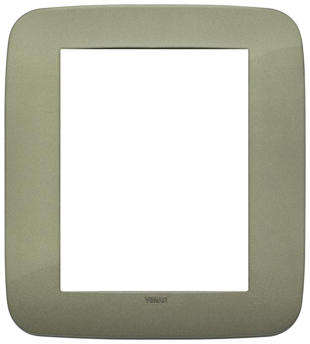 Placca 8 moduli ( 4 + 4 ) rondò in tecnopolimero Arké - verde