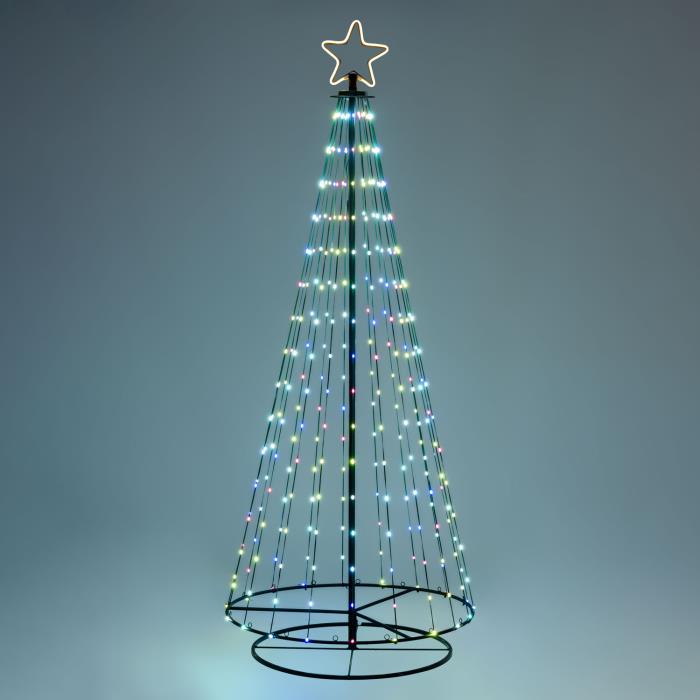 Albero di Natale stilizzato luminoso 304 MaxiLed - RGB