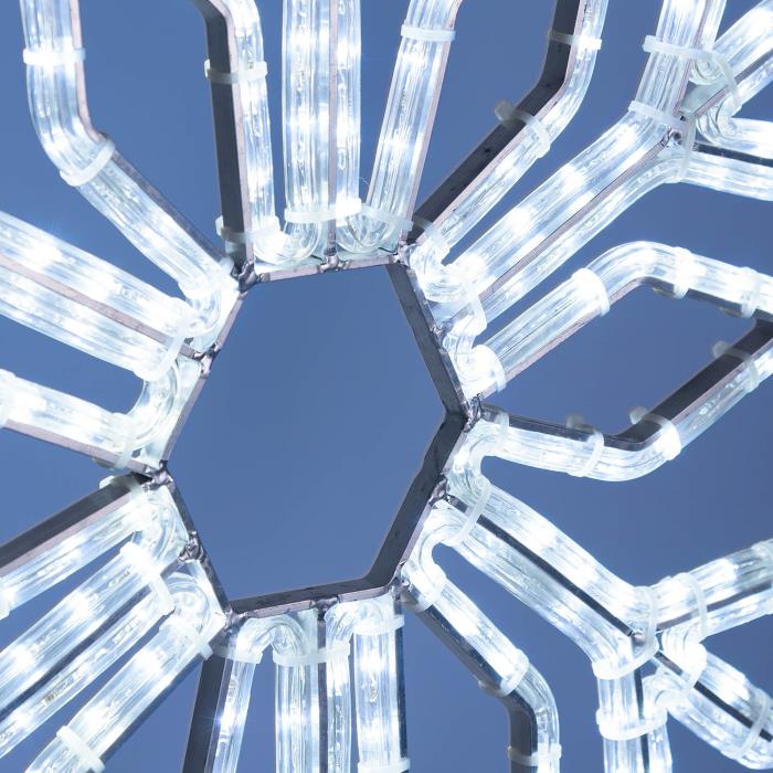 Cristallo di Neve luminoso ø60cm da esterno prolungabile 2D - Bianco Freddo