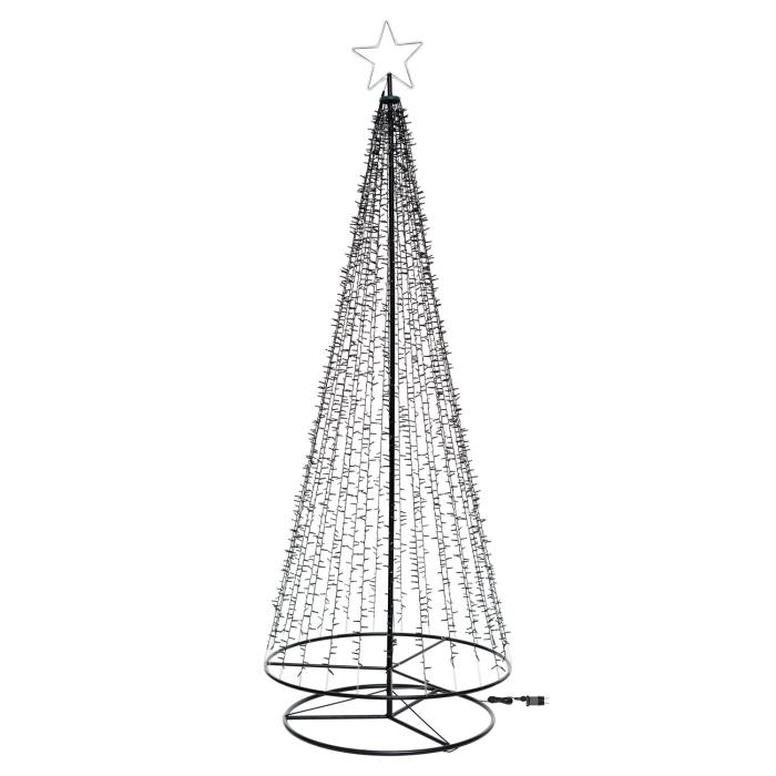 Albero di Natale stilizzato luminoso 2500 MaxiLed - Bianco Caldo