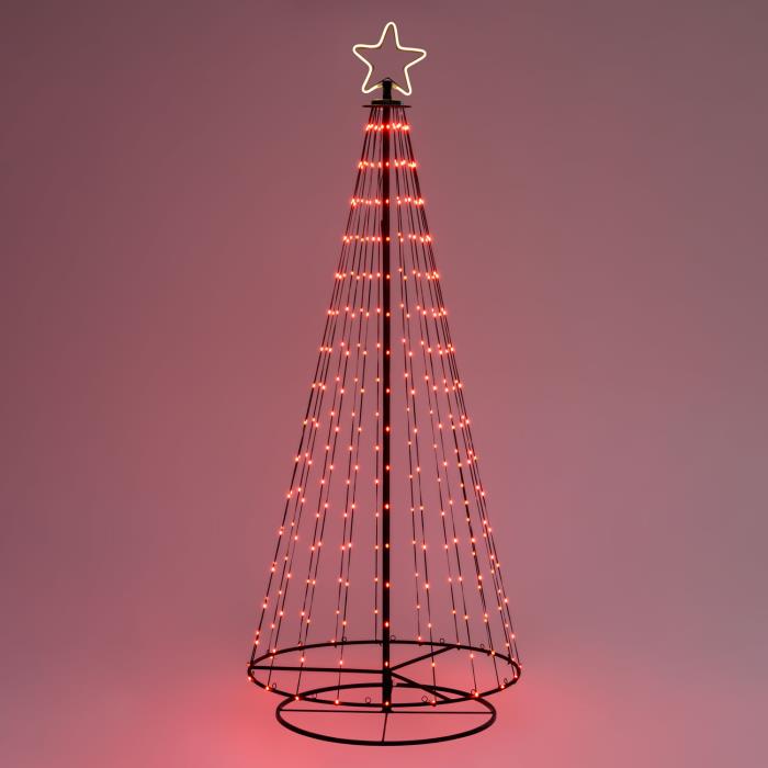 Albero di Natale stilizzato luminoso 550 MaxiLed - RGB