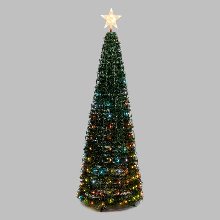 Albero di Natale a cono luminoso 304 MaxiLed - RGB