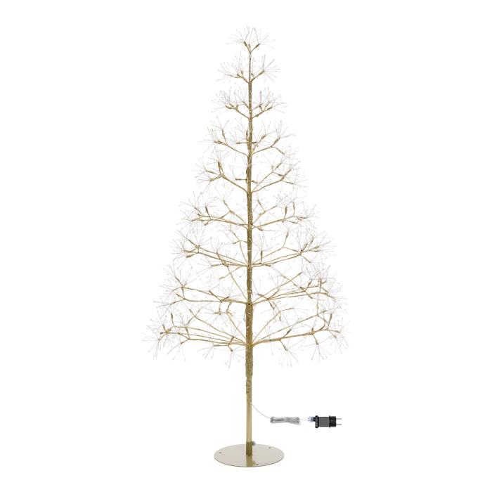 Albero champagne luminoso da esterno 1500 Led con flash - Abete