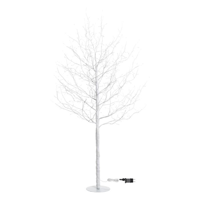 Albero bianco luminoso da esterno 640 Led con flash - Leccio