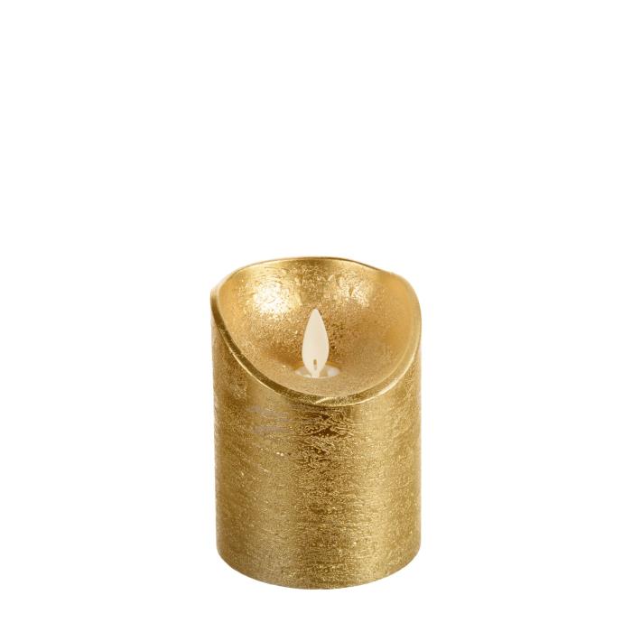 Candela a batteria con fiamma a Led 10 cm - Oro