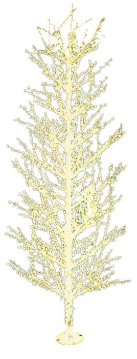 Albero bianco luminoso da esterno 2864 Led - Bianco Caldo