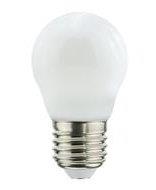 Lampadina a Led E27 a minisfera bianco latte - 6W