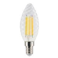 Lampadina a Led E14 a tortiglione trasparente - 6W