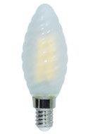 Lampadina a Led E14 a tortiglione satinata - 6W