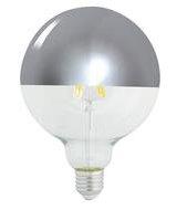 Lampadina a Led E27 con cupola argentata a globo - 6W G125