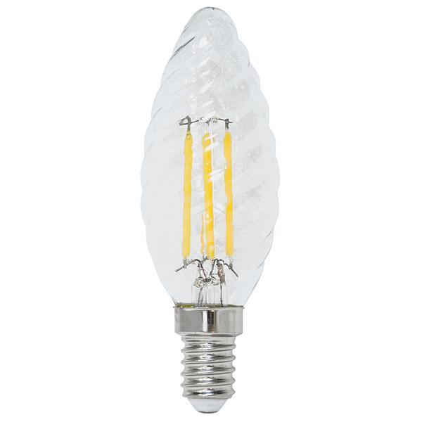 Lampadina a Led E14 a tortiglione trasparente - 4,5W