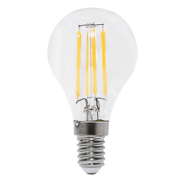 Lampadina a Led E14 a minisfera bianco latte - 4,5W