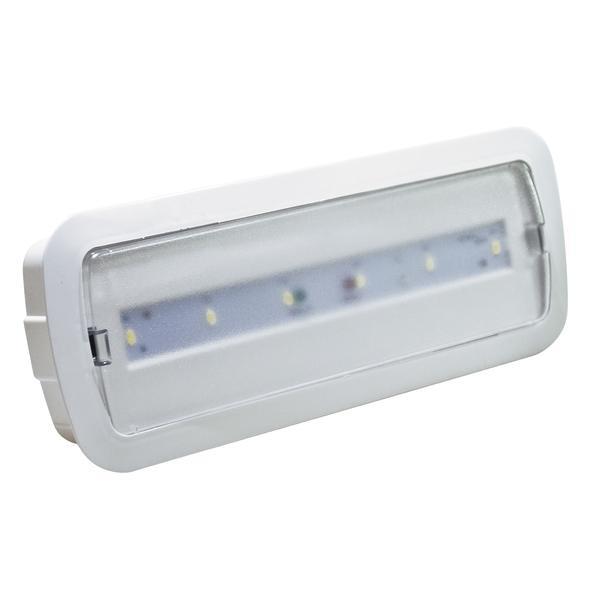 Lampada emergenza led DESIGN SOTTILE DA PARETE BIANCO SMYLED