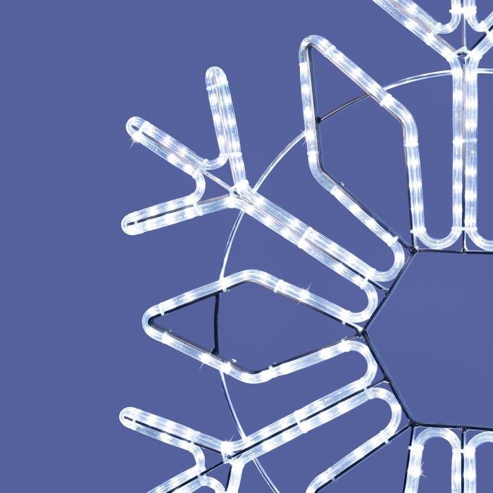 Cristallo di Neve luminoso ø100cm da esterno prolungabile 2D - Bianco freddo