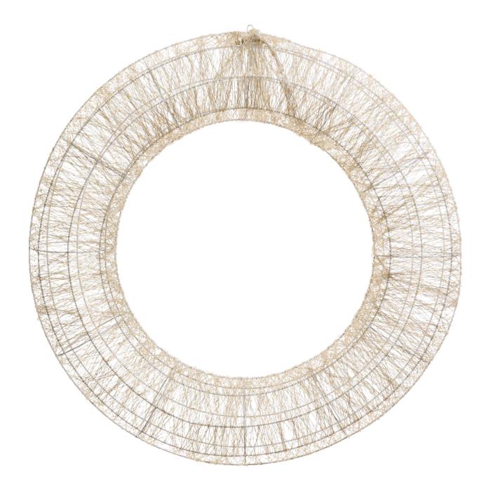 Corona luminosa in metallo bianco 15000 Led con flash 3D - Bianco Caldo