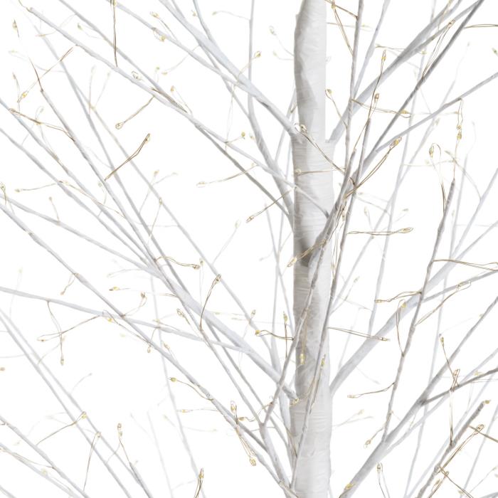 Albero bianco luminoso da esterno 1120 Led con flash - Tiglio