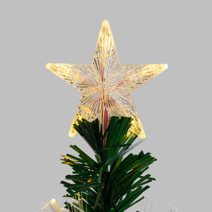 Stella Di Natale Con Fibre Ottiche.Albero Natalizio A Fibre Ottiche Multicolor Lotti