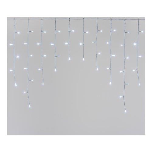 Tenda luminosa prolungabile sfalsata 186 Led con flash - Bianco Freddo